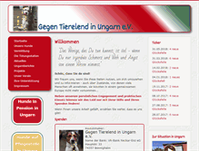 Tablet Screenshot of gegen-tierelend-in-ungarn.de